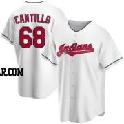 Joey Cantillo Men's Cleveland Guardians White Replica Home Jersey