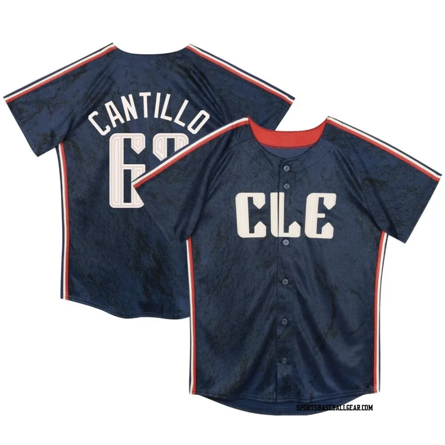 Joey Cantillo Toddler Cleveland Guardians Navy Limited Preschool & 2024 City Connect Jersey