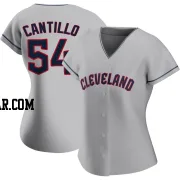 Joey Cantillo Women's Cleveland Guardians Gray Replica Road Jersey