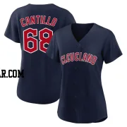 Joey Cantillo Women's Cleveland Guardians Navy Replica Alternate Jersey