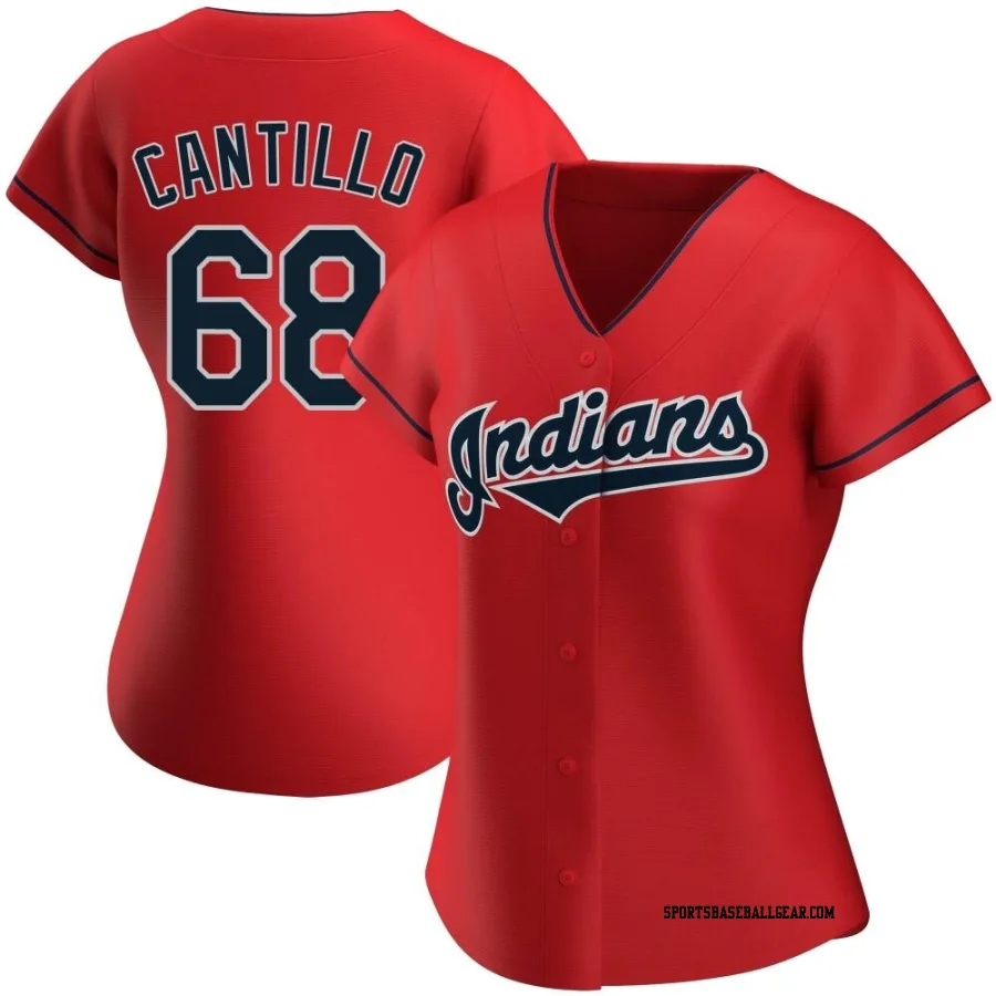 Joey Cantillo Women's Cleveland Guardians Red Authentic Alternate Jersey