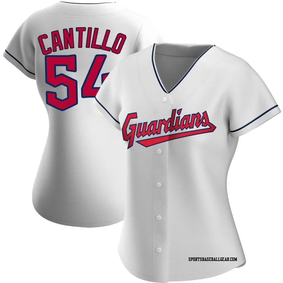 Joey Cantillo Women's Cleveland Guardians White Authentic Home Jersey