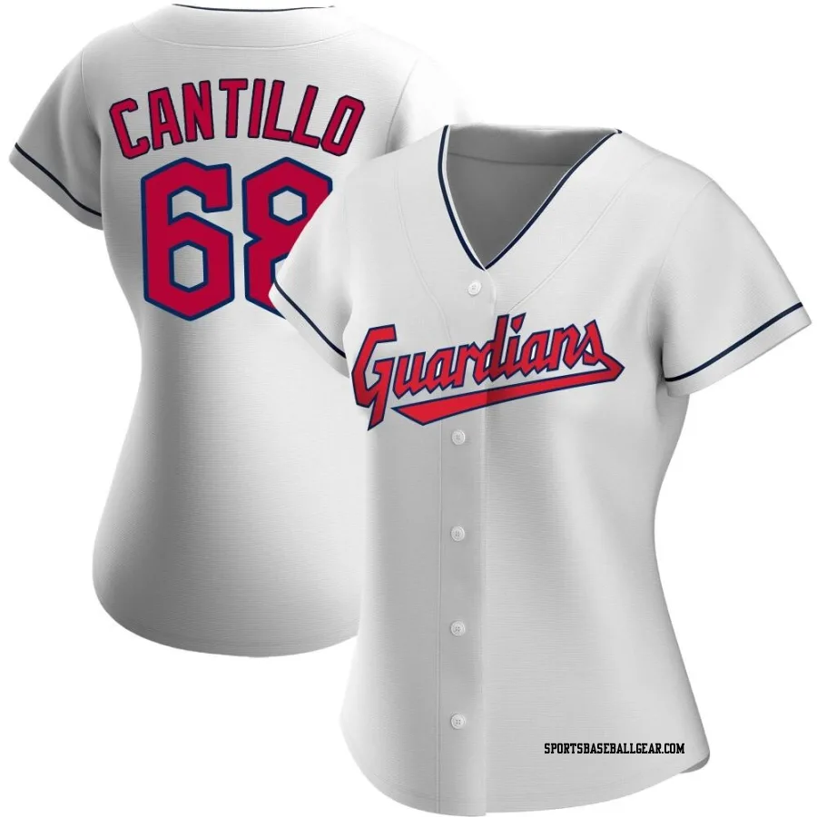 Joey Cantillo Women's Cleveland Guardians White Authentic Home Jersey