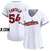 Joey Cantillo Women's Cleveland Guardians White Limited Home Jersey