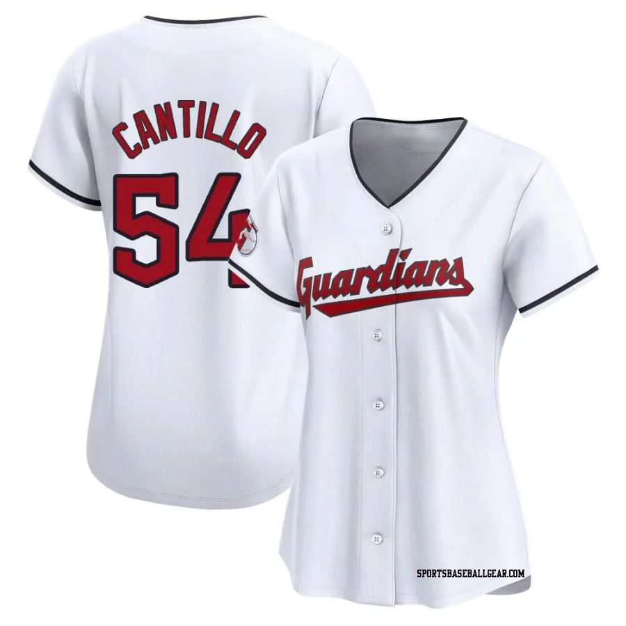 Joey Cantillo Women's Cleveland Guardians White Limited Home Jersey