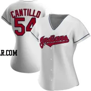 Joey Cantillo Women's Cleveland Guardians White Replica Home Jersey