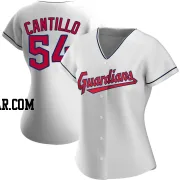 Joey Cantillo Women's Cleveland Guardians White Replica Home Jersey