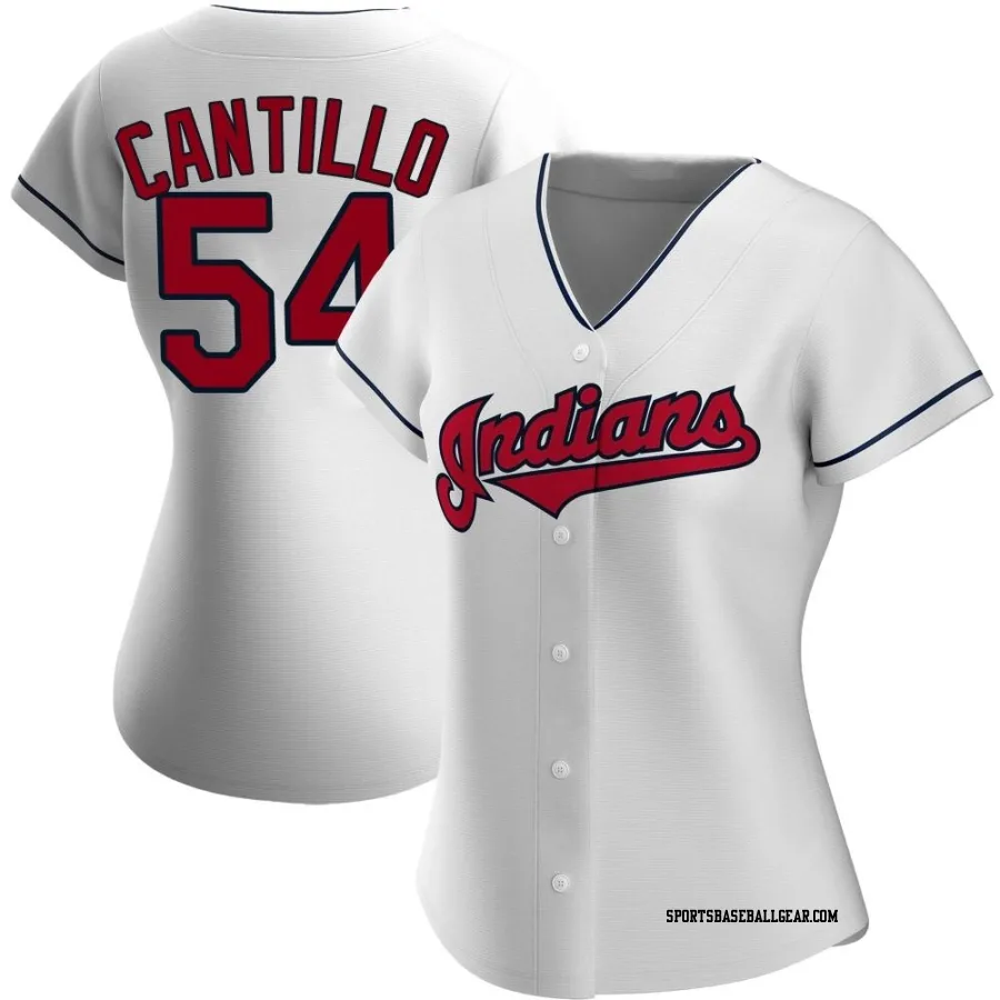 Joey Cantillo Women's Cleveland Guardians White Replica Home Jersey