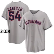 Joey Cantillo Youth Cleveland Guardians Gray Replica Road Jersey