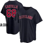 Joey Cantillo Youth Cleveland Guardians Navy Replica Alternate Jersey