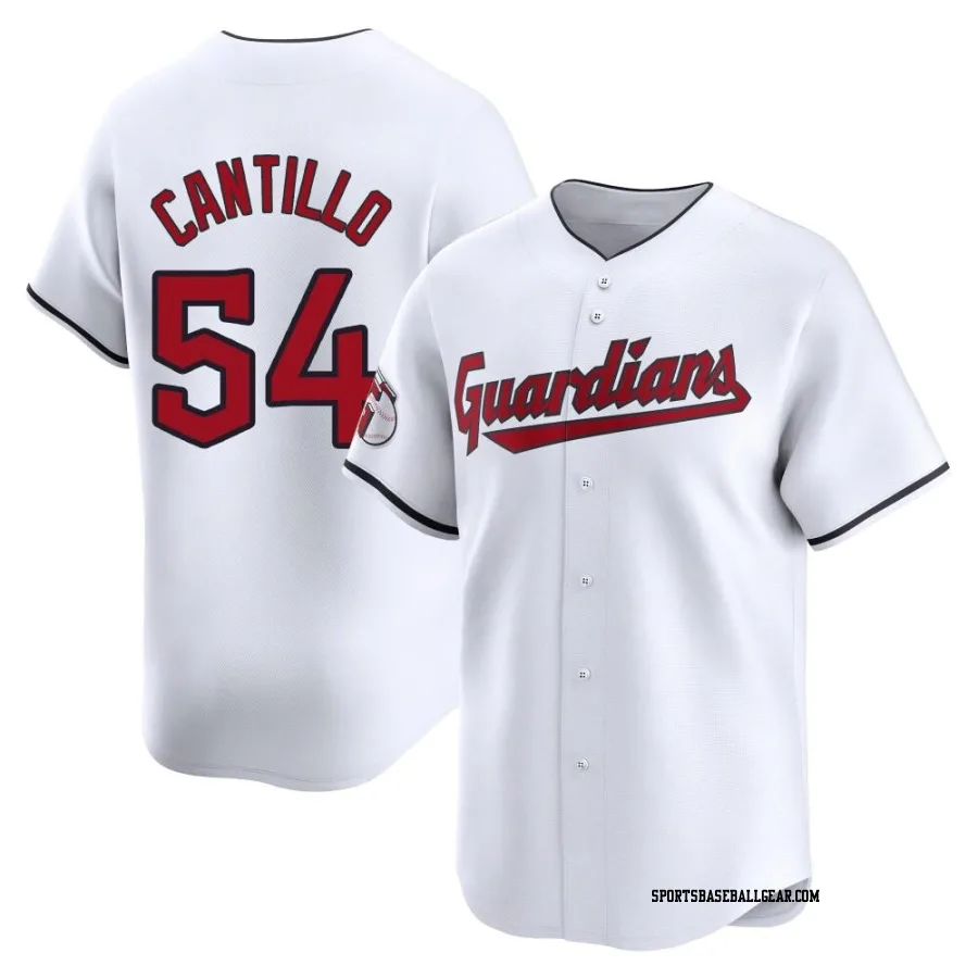 Joey Cantillo Youth Cleveland Guardians White Limited Home Jersey