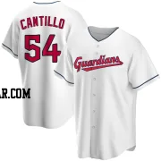 Joey Cantillo Youth Cleveland Guardians White Replica Home Jersey