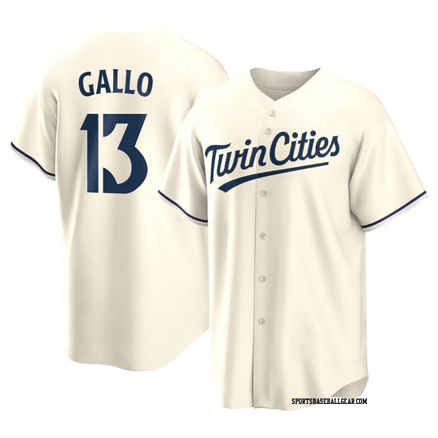 Joey Gallo Men's Minnesota Twins Cream Replica Alternate Jersey