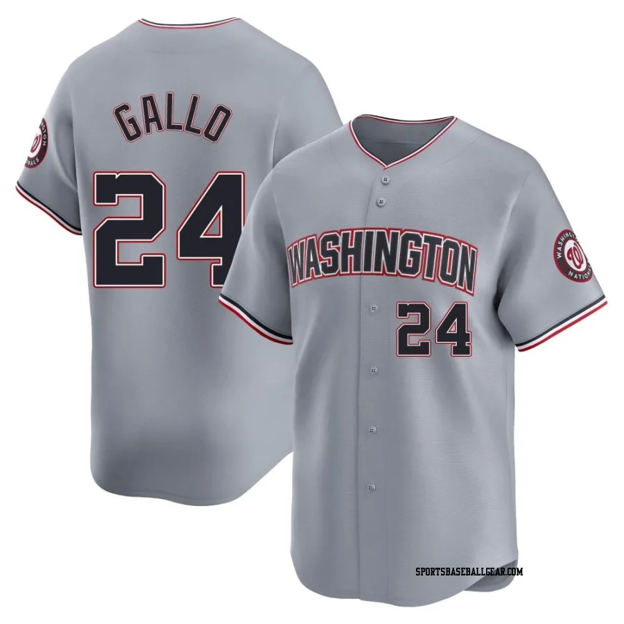 Joey Gallo Men's Washington Nationals Gray Limited Road Jersey