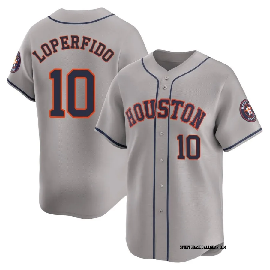 Joey Loperfido Men's Houston Astros Gray Limited Away Jersey