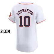 Joey Loperfido Men's Houston Astros White Elite Home Jersey