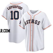 Joey Loperfido Men's Houston Astros White Replica 2022 World Series Champions Home Jersey