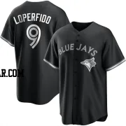 Joey Loperfido Men's Toronto Blue Jays Black/White Replica Jersey