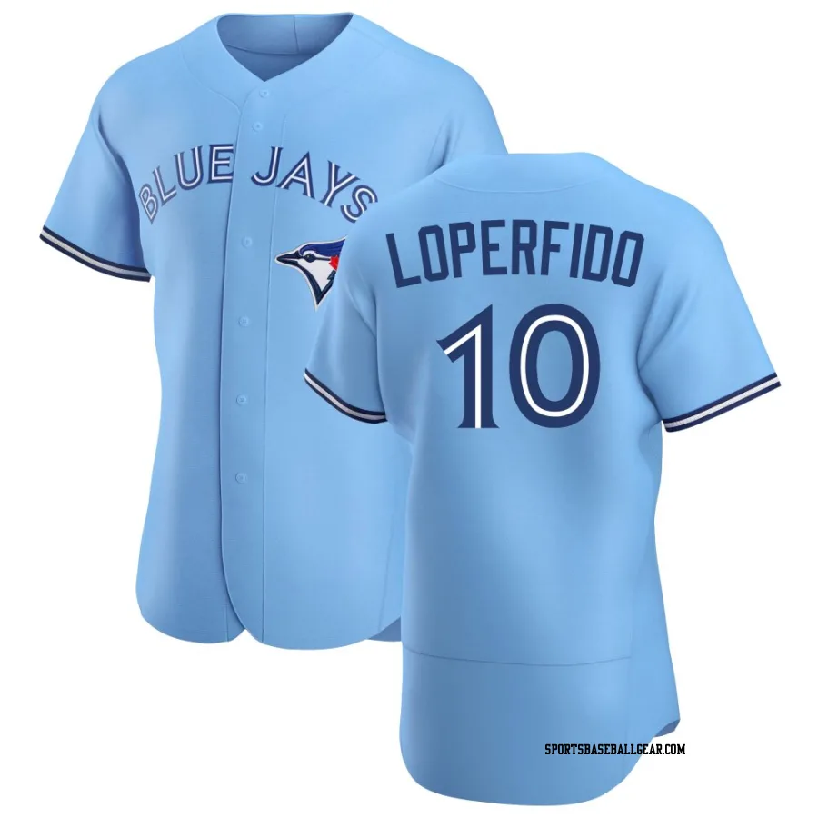 Joey Loperfido Men's Toronto Blue Jays Blue Authentic Powder Alternate Jersey