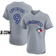 Joey Loperfido Men's Toronto Blue Jays Gray Elite Road Jersey