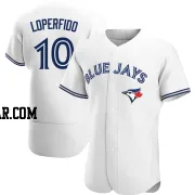 Joey Loperfido Men's Toronto Blue Jays White Authentic Home Jersey