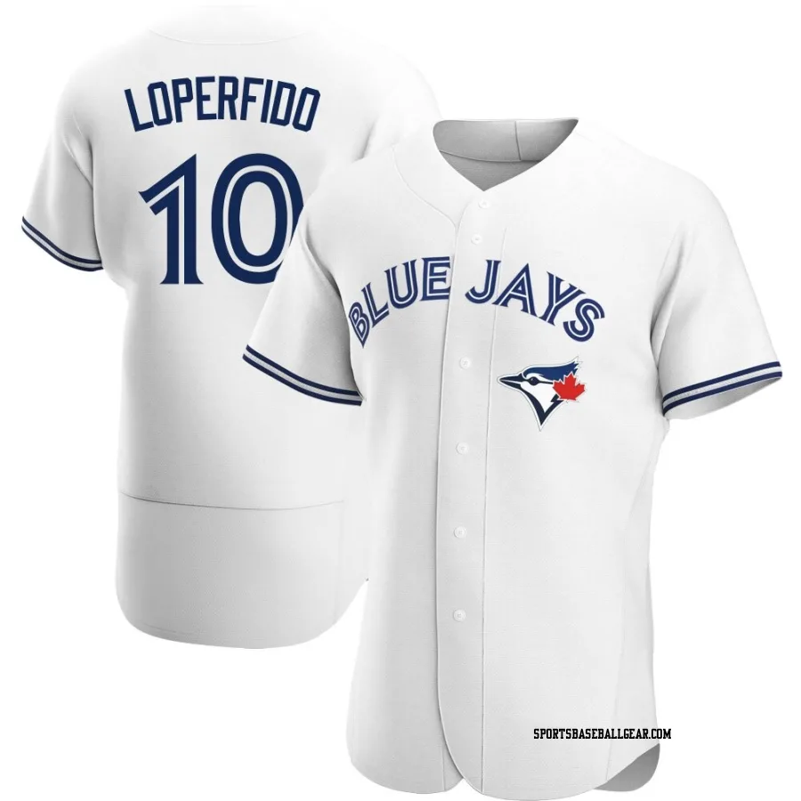 Joey Loperfido Men's Toronto Blue Jays White Authentic Home Jersey