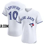 Joey Loperfido Men's Toronto Blue Jays White Elite Home Jersey