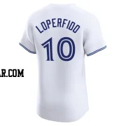 Joey Loperfido Men's Toronto Blue Jays White Elite Home Jersey