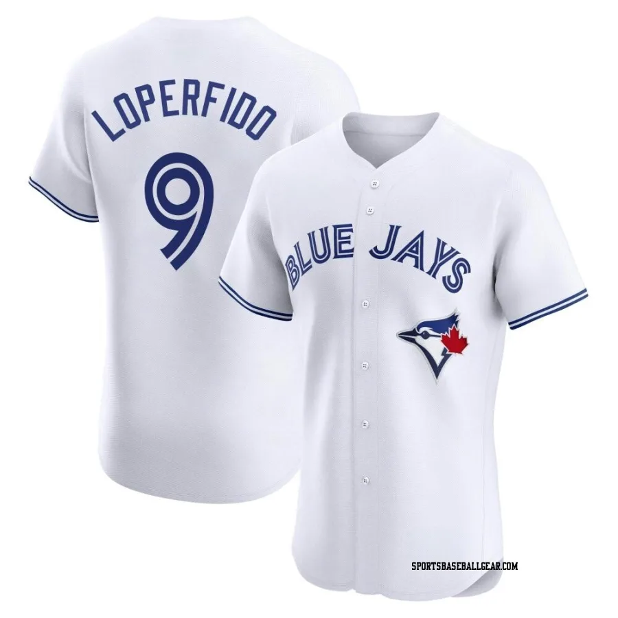 Joey Loperfido Men's Toronto Blue Jays White Elite Home Jersey