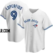 Joey Loperfido Men's Toronto Blue Jays White Replica Home Jersey