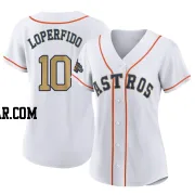 Joey Loperfido Women's Houston Astros Gold Authentic White 2023 Collection Jersey