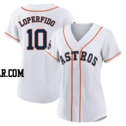 Joey Loperfido Women's Houston Astros White Authentic 2022 World Series Champions Home Jersey