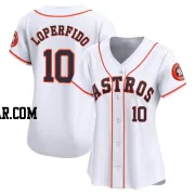 Joey Loperfido Women's Houston Astros White Limited Home Jersey