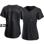 Joey Loperfido Women's Toronto Blue Jays Black Replica Pitch Fashion Jersey