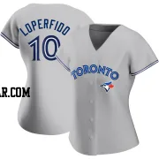 Joey Loperfido Women's Toronto Blue Jays Gray Authentic Road Jersey