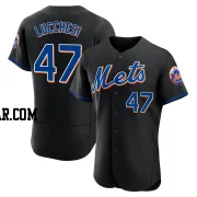 Joey Lucchesi Men's New York Mets Black Authentic 2022 Alternate Jersey