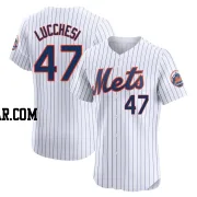 Joey Lucchesi Men's New York Mets White Elite Home Jersey