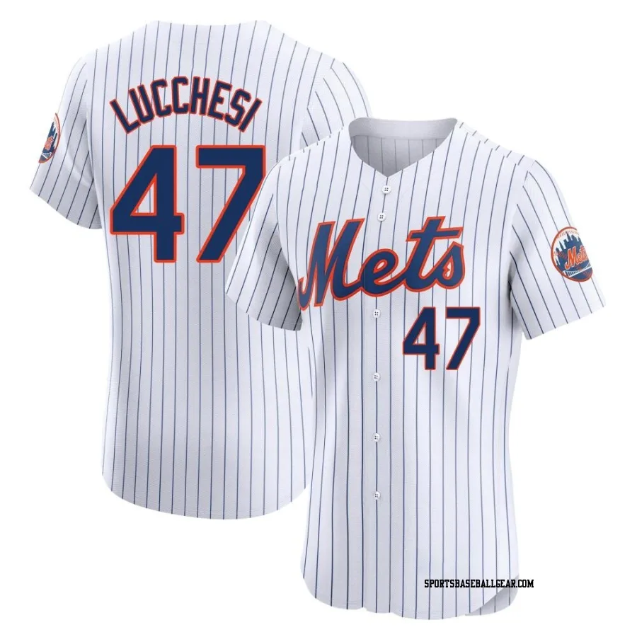 Joey Lucchesi Men's New York Mets White Elite Home Jersey