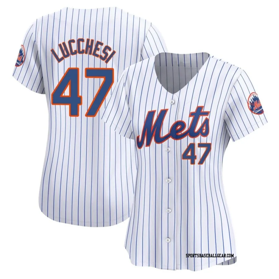 Joey Lucchesi Women's New York Mets White Limited Home Jersey