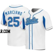 Joey Marciano Youth Italy Baseball White Replica 2023 World Baseball Classic Jersey