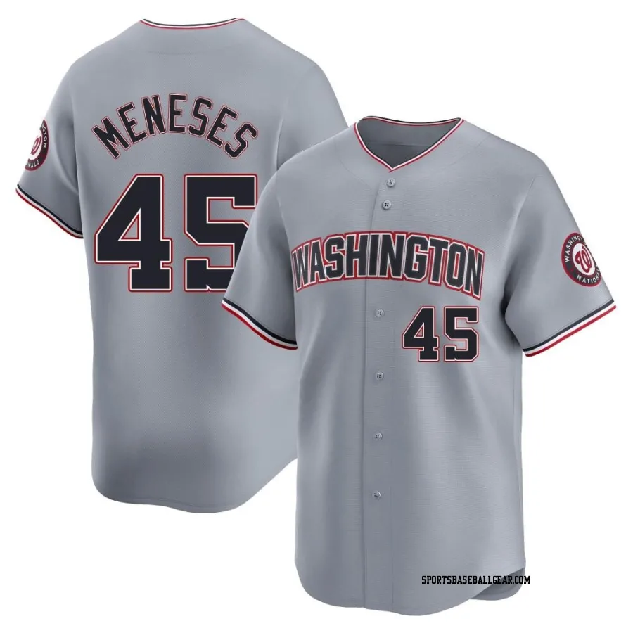 Joey Meneses Men's Washington Nationals Gray Limited Road Jersey