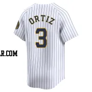 Joey Ortiz Men's Milwaukee Brewers White Limited Alternate Jersey