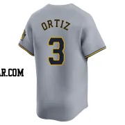 Joey Ortiz Youth Milwaukee Brewers Gray Limited Away Jersey