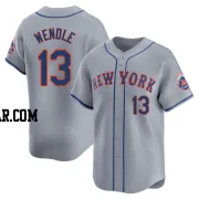 Joey Wendle Men's New York Mets Gray Limited Away Jersey