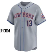 Joey Wendle Men's New York Mets Gray Limited Away Jersey