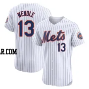 Joey Wendle Men's New York Mets White Elite Home Jersey