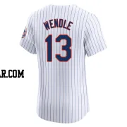 Joey Wendle Men's New York Mets White Elite Home Jersey