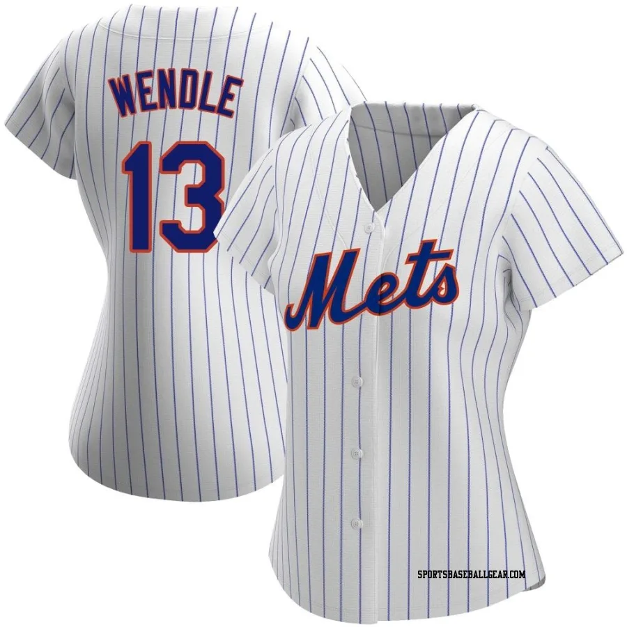 Joey Wendle Women's New York Mets White Authentic Home Jersey