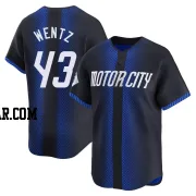 Joey Wentz Men's Detroit Tigers Blue Limited 2024 City Connect Jersey