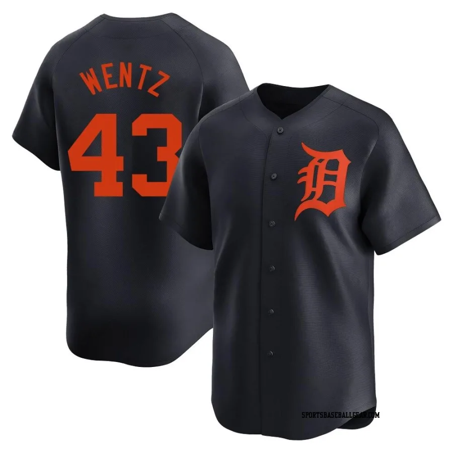 Joey Wentz Men's Detroit Tigers Navy Limited Alternate Jersey